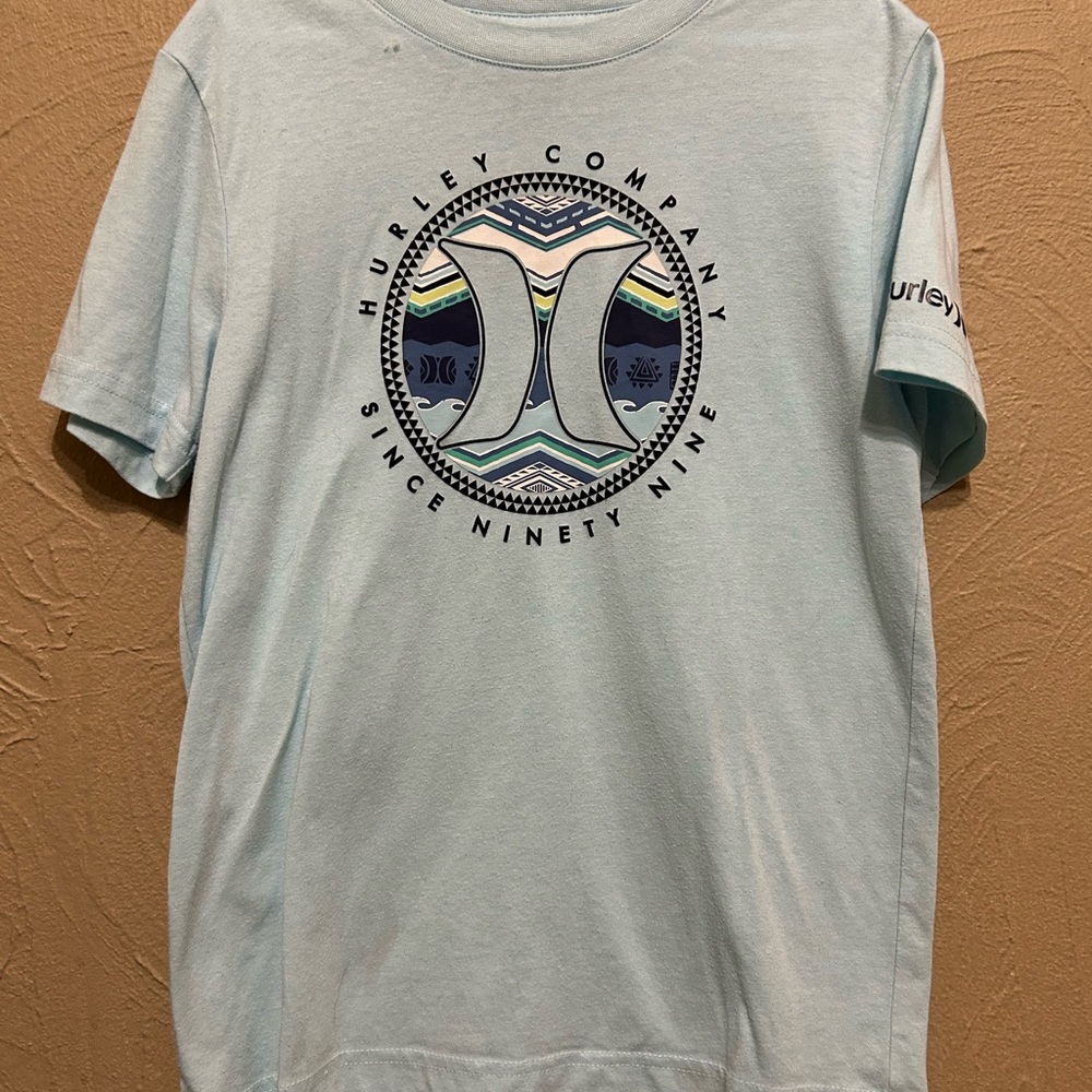 Hurley Light Blue Graphic T-Shirt